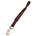 Load image into Gallery viewer, Short braided leather dog leash
