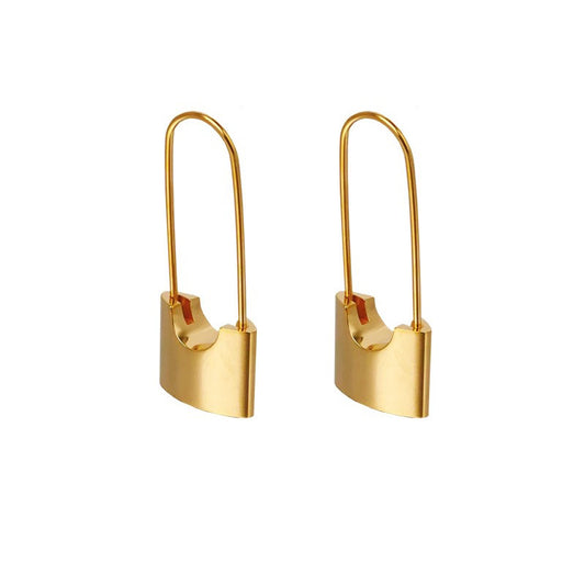 safety pin earrings