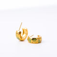 Load image into Gallery viewer, Hand-painted earrings Flora
