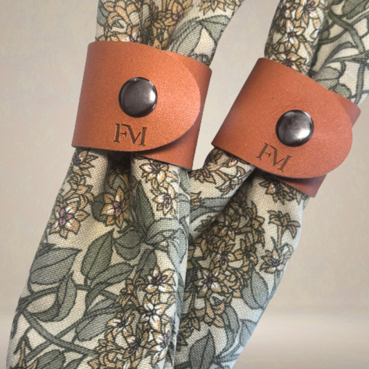 Handcrafted Leather – Set of 4 napkin rings